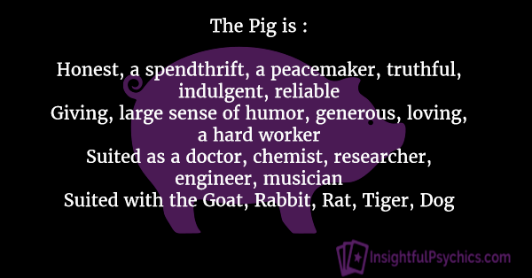 The Year Of The Pig Zodiac Luck Romance Personality