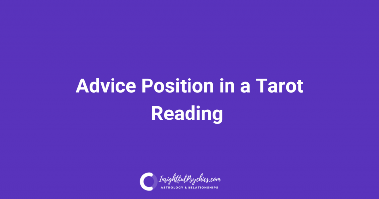 Advice Position in a Tarot Reading