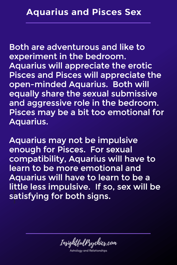 aquarius and pisces sex