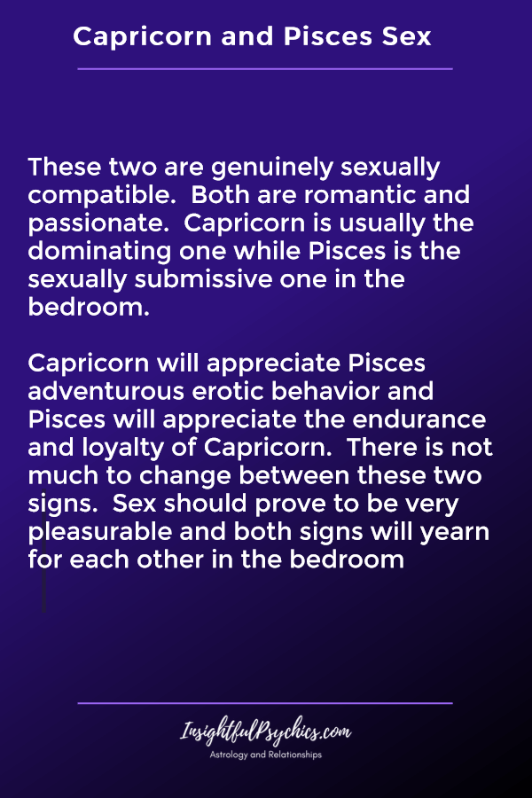 capricorn and pisces sexually compatible
