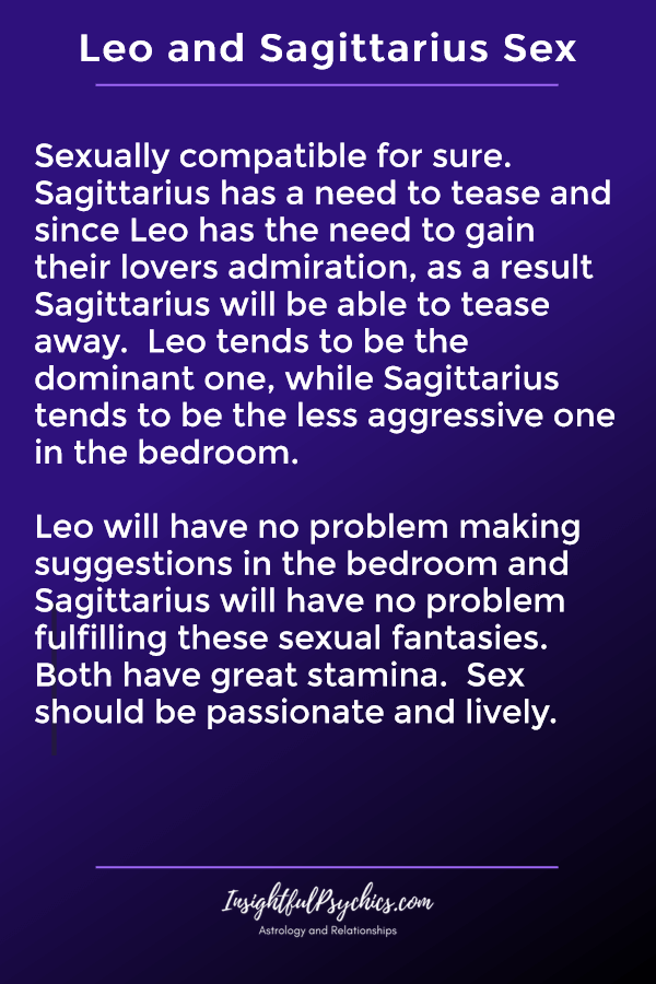 Leo And Sagittarius Compatibility In Sex Love And Friendship