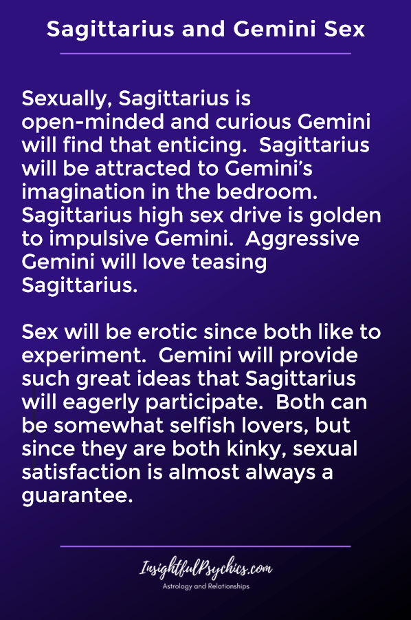 Sagittarius And Gemini Compatibility In Sex Love And Friendship