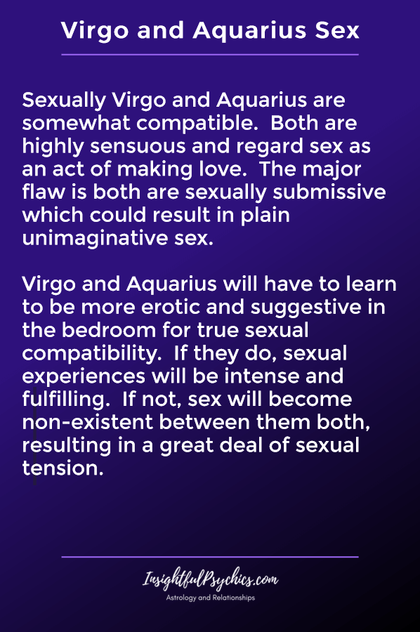 virgo and aquarius sexually compatible