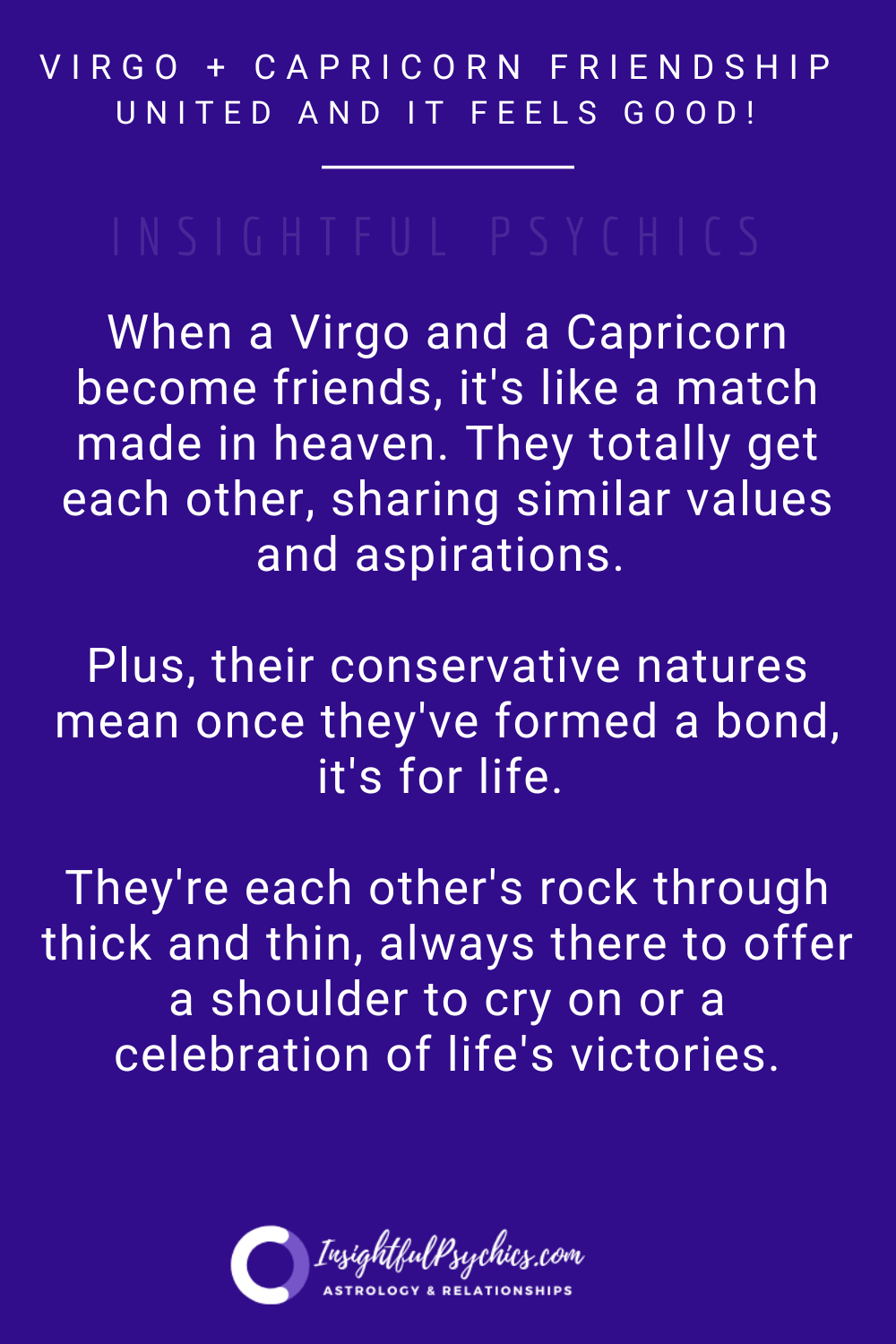 capricorn and virgo friendship