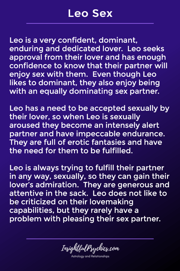 Leo Sex