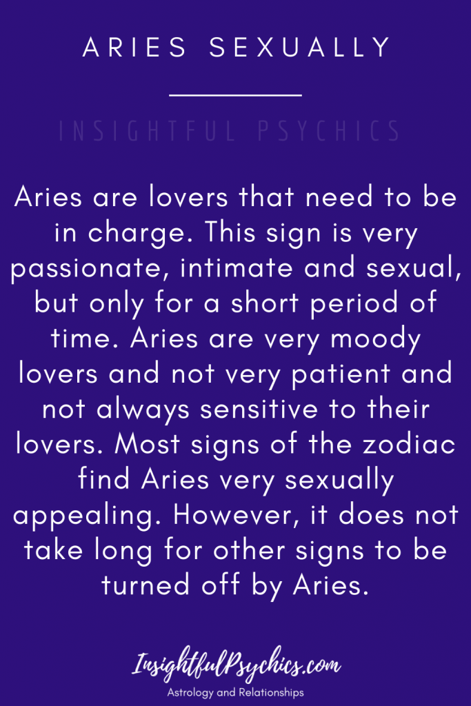 Aries Sex Life The Good The Bad The Hot
