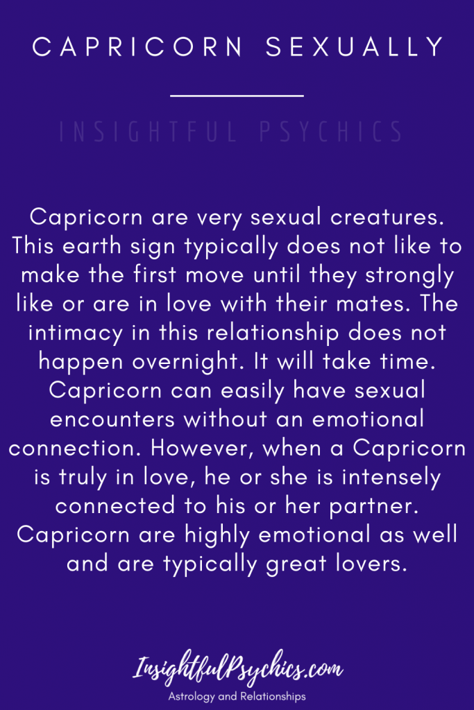 Capricorn Sexually