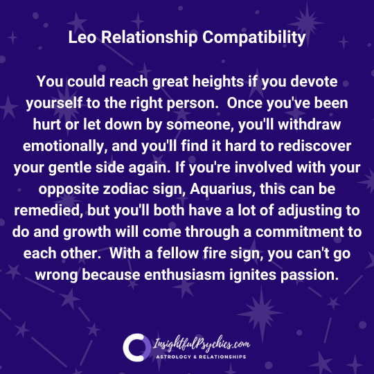 Leo most compatible relationship