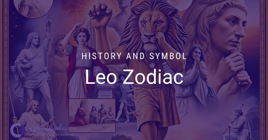 a collage of historical  leo zodiac moments