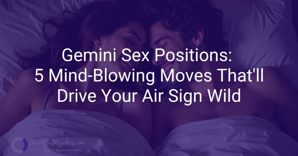 a man and woman in bed together reflecting a gemini and their partner in bed.